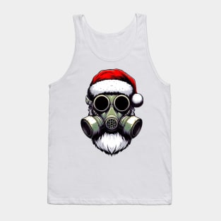 gas mask apocalypse santa claus Tank Top